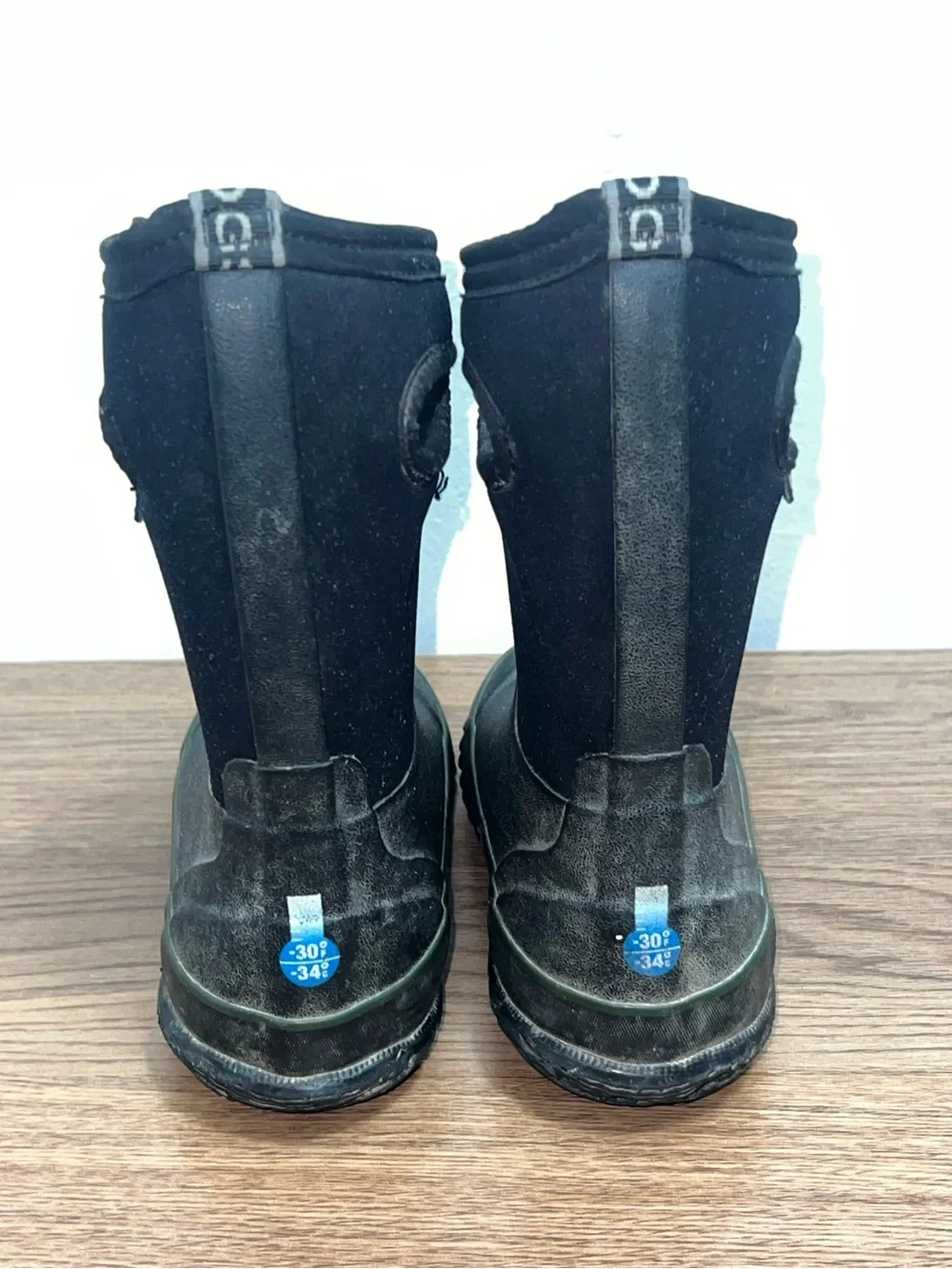 BOGS Classic High Kids Size 11 Black Waterproof Insulated Rain Snow Boots